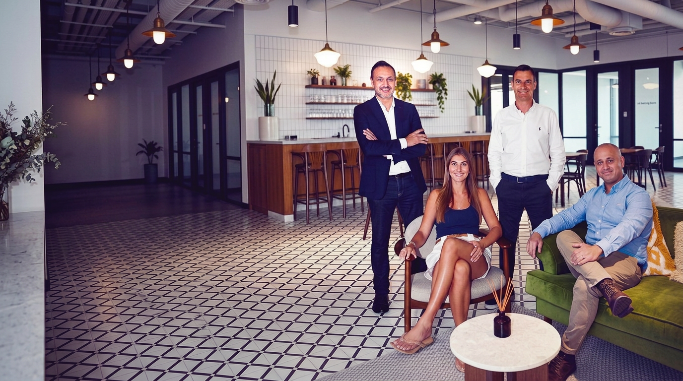 The NeoSapiens executive search team at the London office - Eric Busch and consultants